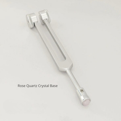 Rose quartz crystal base